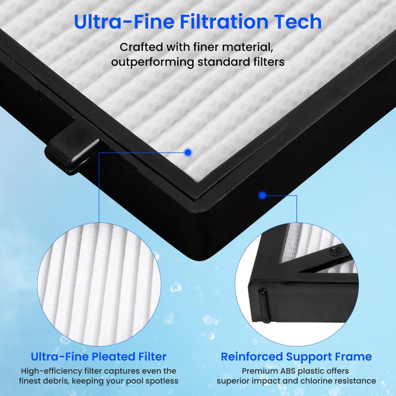 Future Way Ultra Fine Cartridge Filter Panels Compatible with Dolphin Nautilus CC Plus (Not for Nautilus CC or Nautilus CC Pro) , M200/M400/M500, Pool Cleaner Replacement Part # 9991432-R4 (4 Packs) - Image 4